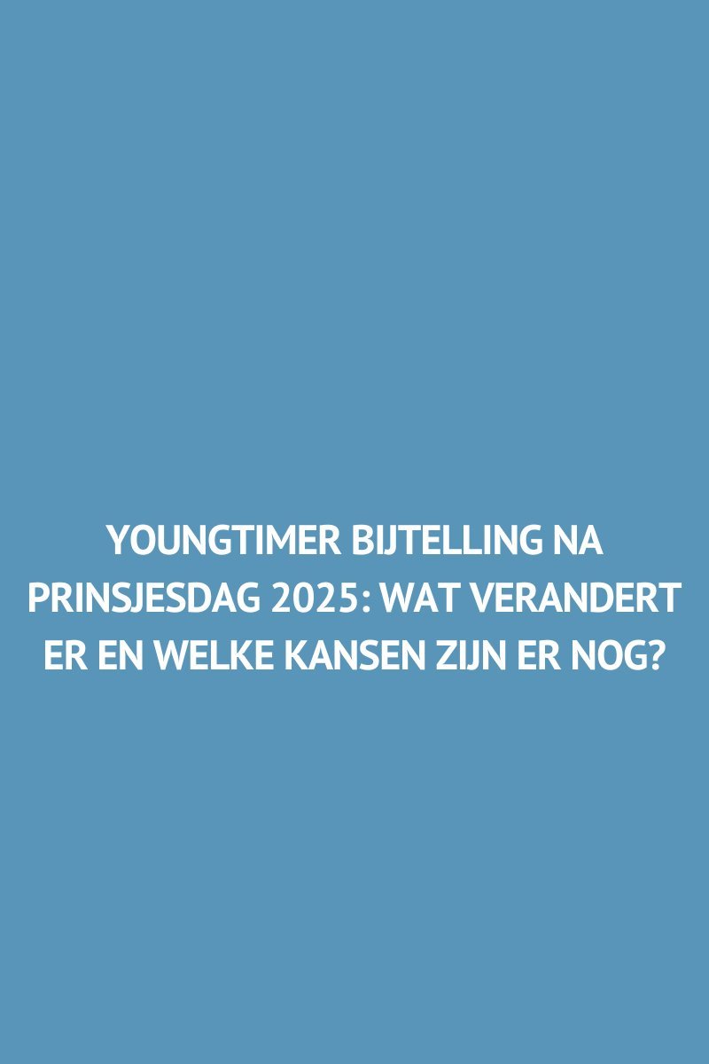 Youngtimer bijtelling na Prinsjesdag 2025: wat verandert er?